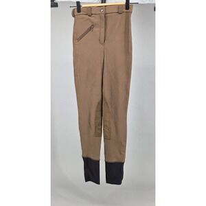 TuffRider Ribb Knee Patch Breeches Ladies 26 Chocolate Equestrian Riding Horses